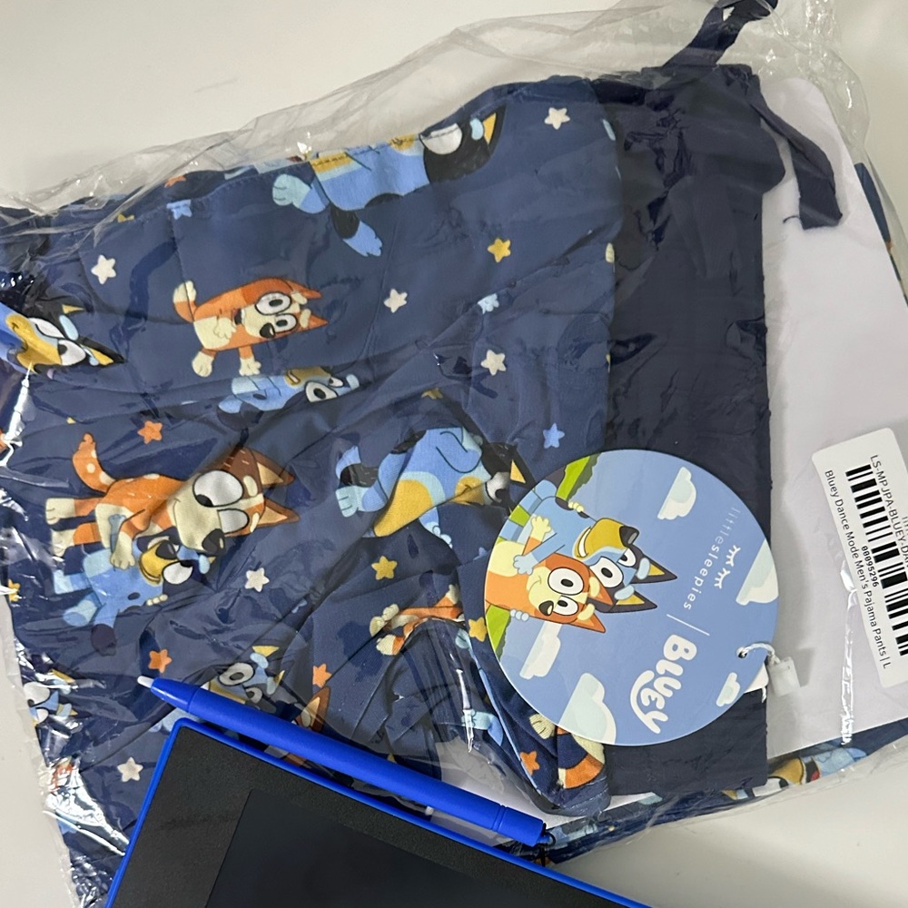 Little sleepies Bluey Mens large pants